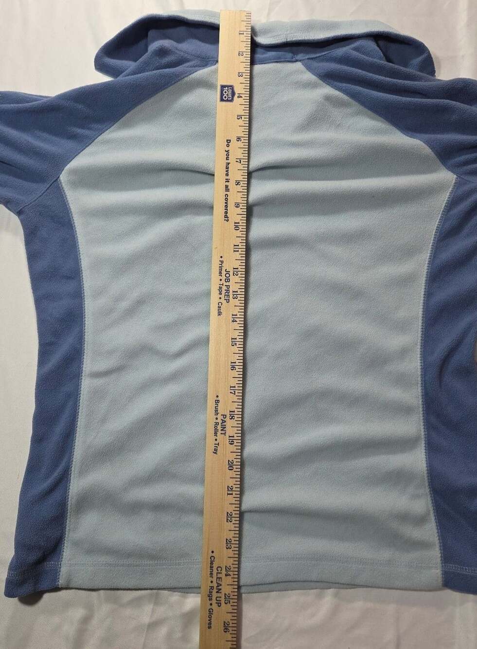 Columbia Fleece Quarter Zip Pullover Size L Blue Two-Tone - Picture 5 of 5